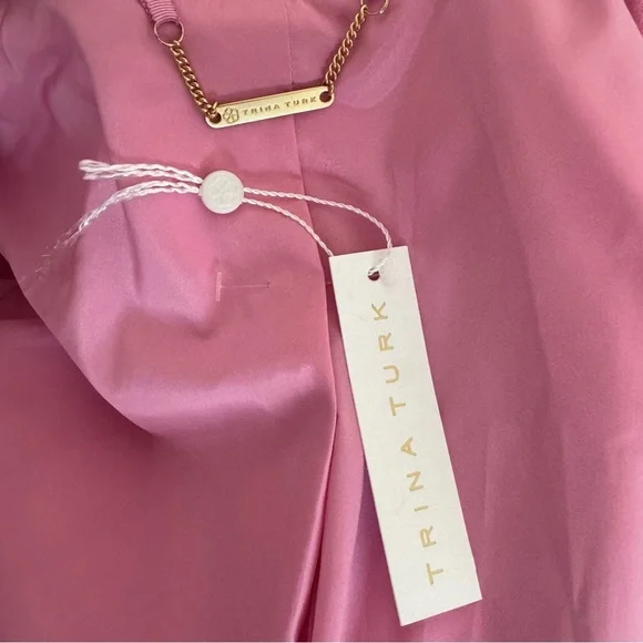 Trina Turk Pink Blazer Size 2 - Picture 11 of 14